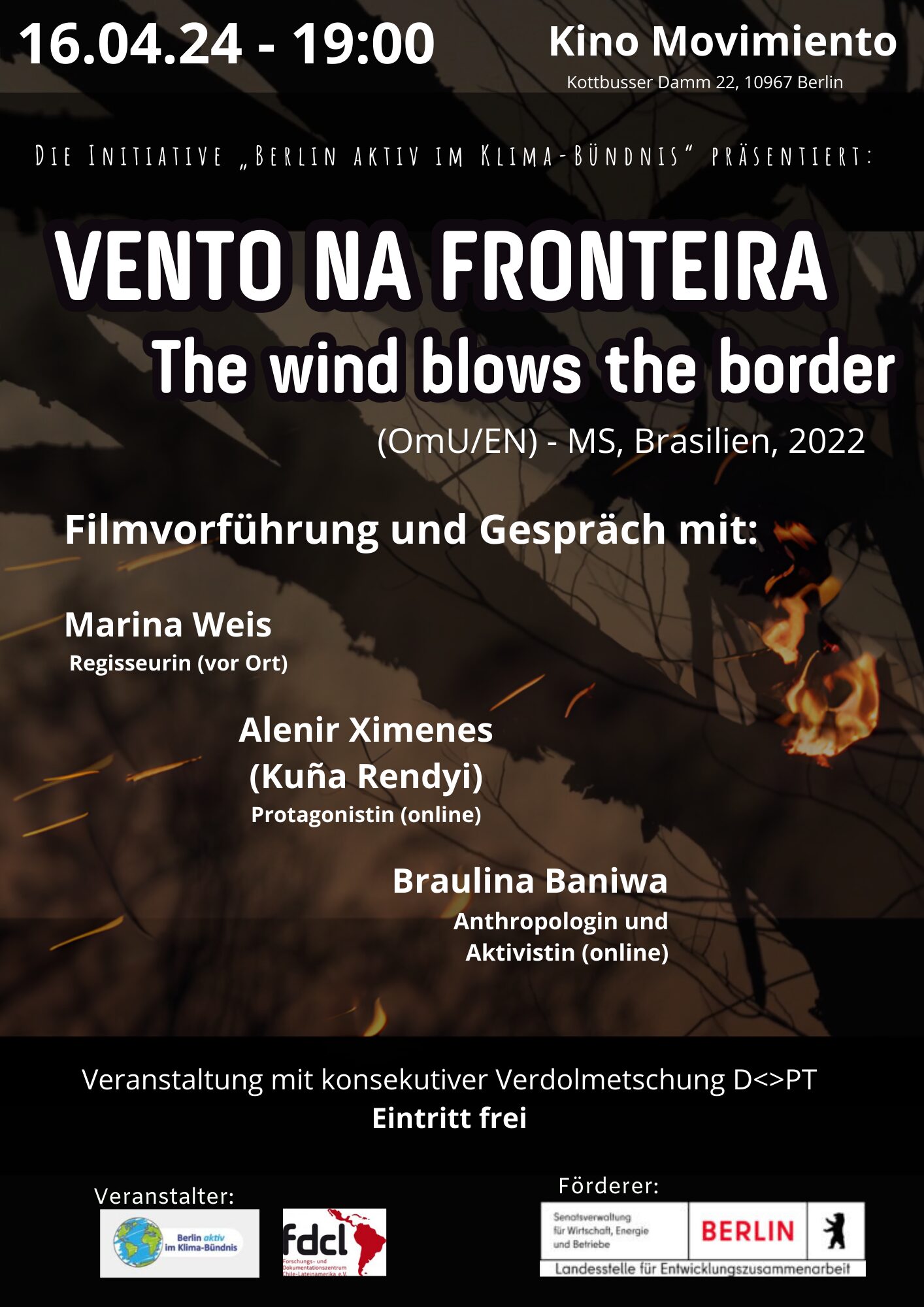 "Vento na Fronteira - The wind blows the border" mit Regisseurin Marina Weis